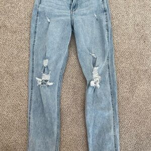 Hollister Light Blue Distressed Boyfriend Jeans